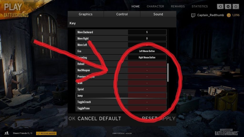 pubg control codes layout missing PUBG Mobile control settings screen showing layout missing error