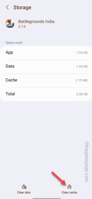 pubg control codes not working Clear cache PUBG Mobile Android settings