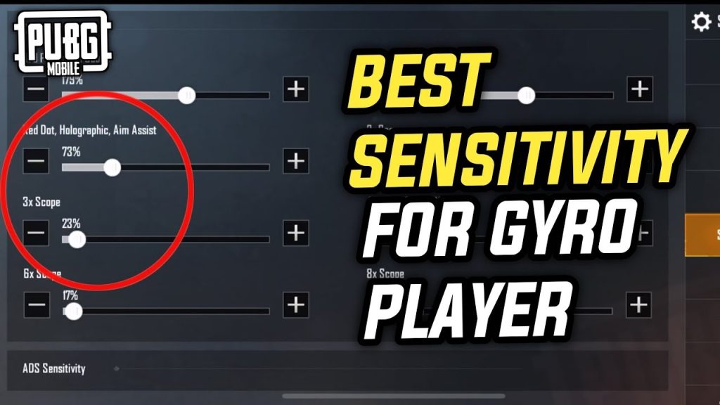 pubg control codes player discussion PUBG Mobile gyroscope sensitivity settings menu screenshot