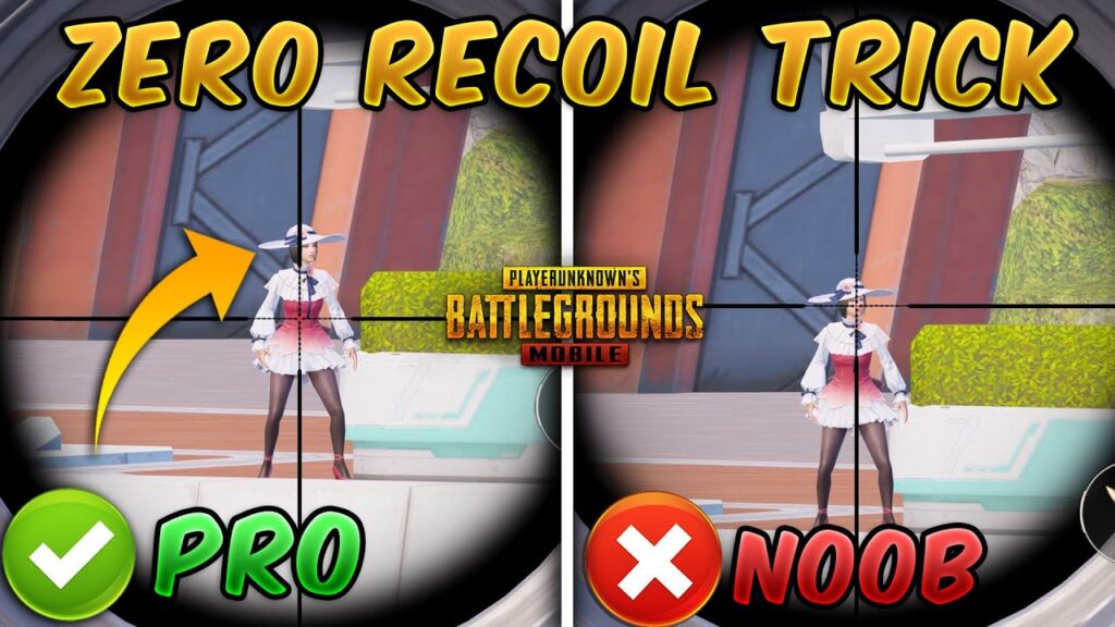 pubg control codes pro tutorial PUBG Mobile AR spray recoil control layout screenshot