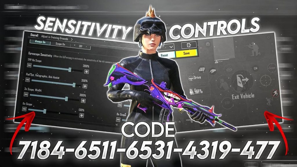 pubg control codes sensitivity tutorial PUBG mobile global sensitivity slider screenshot