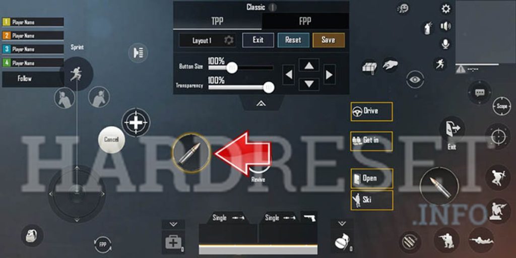 pubg control codes setup guide PUBG Mobile button size and opacity customization