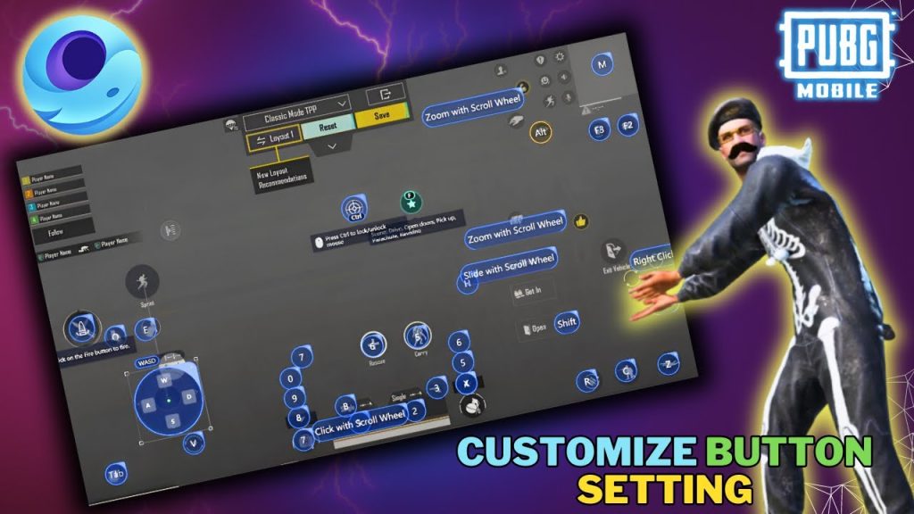 pubg control codes setup guide PUBG Mobile import layout button screenshot