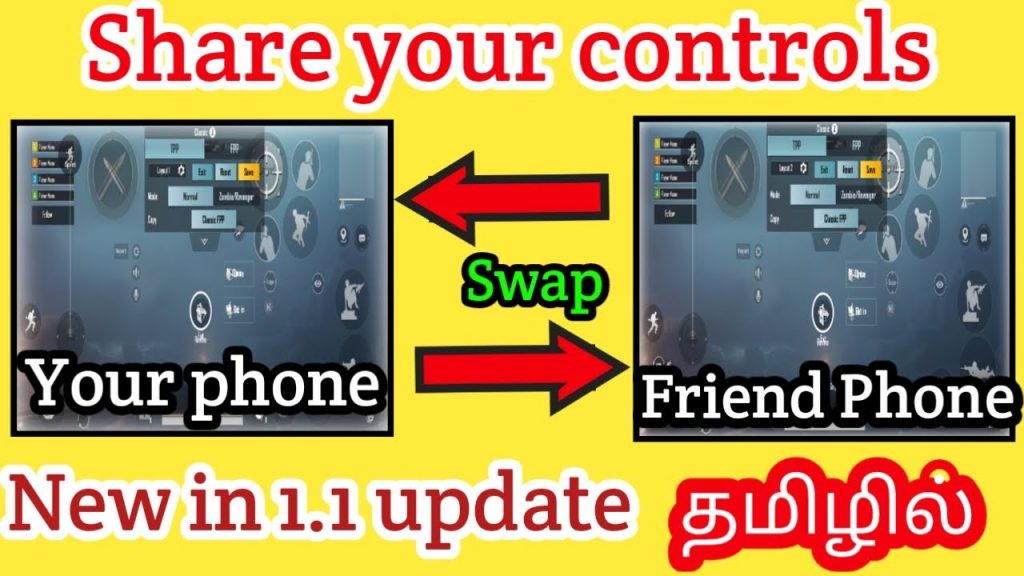 pubg control codes sharing guide PUBG Mobile control code share button screenshot