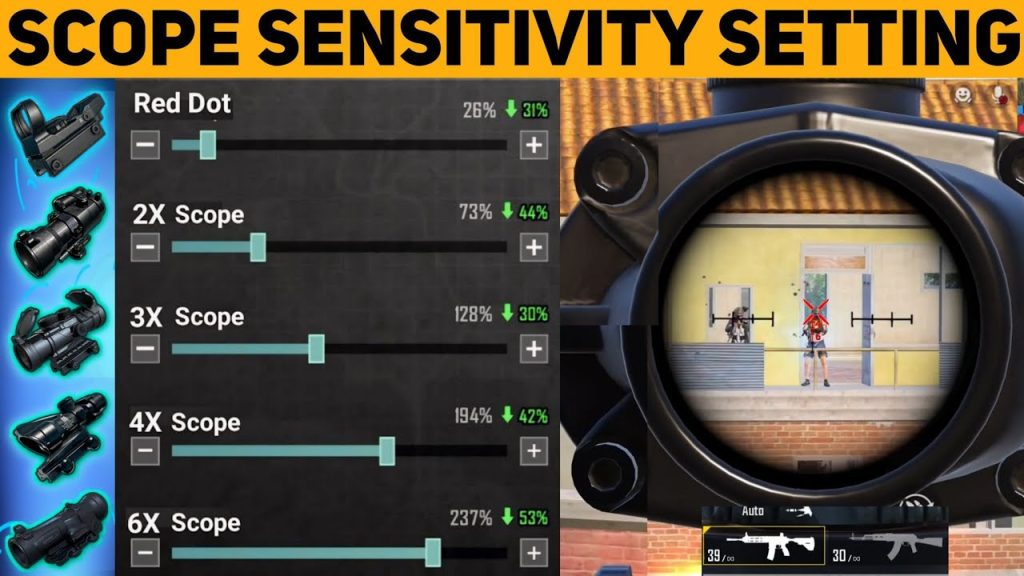 pubg control codes tablet PUBG Mobile scope sensitivity settings tablet close up