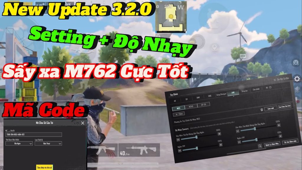 pubg control codes thailand PUBG Mobile M762 spray control code sensitivity Thailand