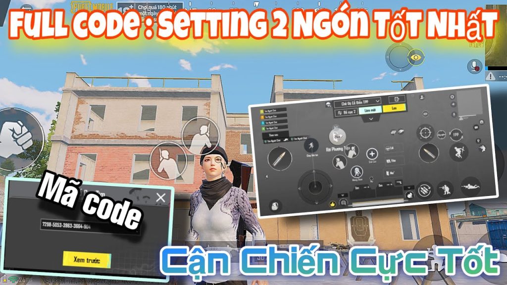 pubg control codes vietnam PUBG Mobile Vietnam control code layout screenshot