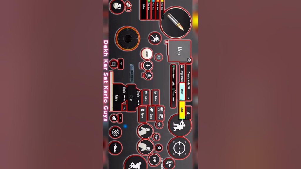 pubg control codes with custom hud PUBG Mobile aggressive push HUD with minimized scope