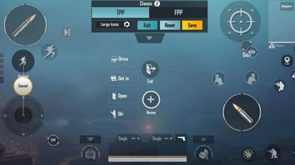pubg control codes with joystick settings PUBG Mobile 2 finger joystick control layout screenshot