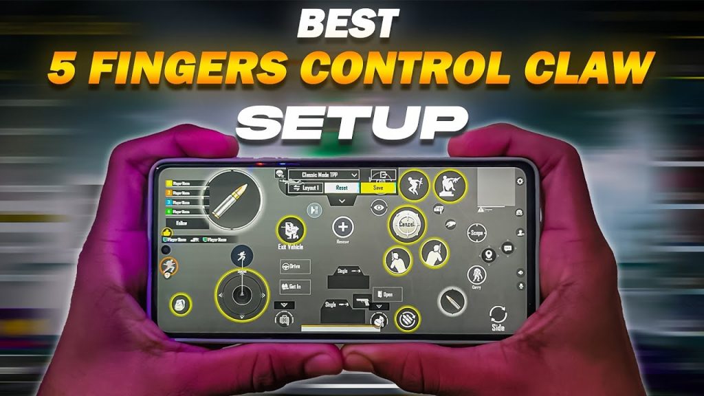 pubg mobile 5 finger control code PUBG Mobile 5 finger claw grip hand position screenshot