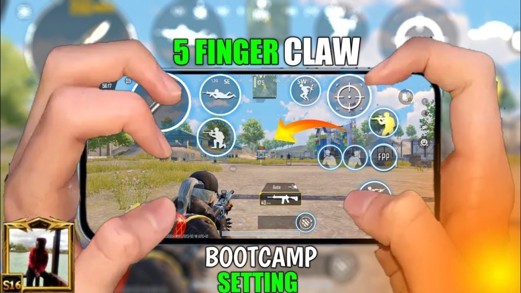 pubg mobile claw layout code PUBG Mobile 5 finger claw layout screenshot