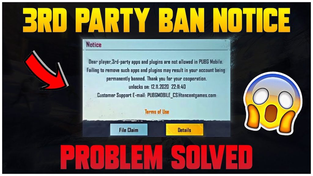 pubg mobile control codes account sync issue PUBG Mobile third-party control manager app warning