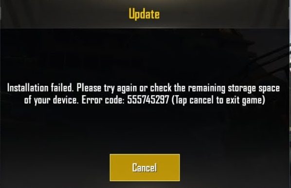 pubg mobile control codes after update PUBG Mobile layout expired error message screenshot
