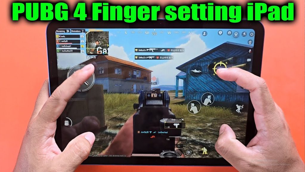 pubg mobile control codes bangladesh PUBG Mobile iPad 4 finger claw layout eSports player Bangladesh