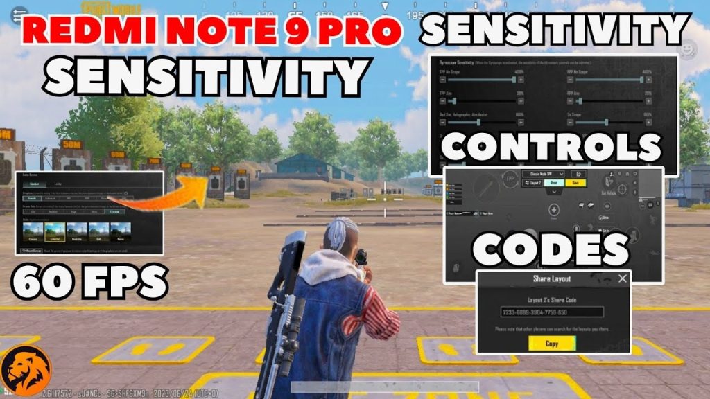 pubg mobile control codes community PUBG Mobile control codes on Redmi phone screenshot