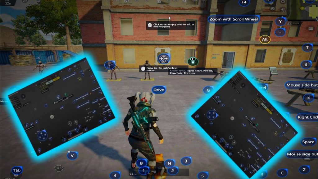 pubg mobile control codes community PUBG Mobile emulator keyboard layout screenshot