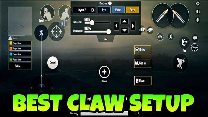 pubg mobile control codes expired PUBG mobile claw layout screenshot outdated