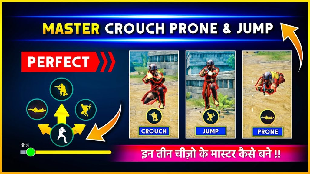 pubg mobile control codes for pro players PUBG Mobile crouch jump control layout screenshot