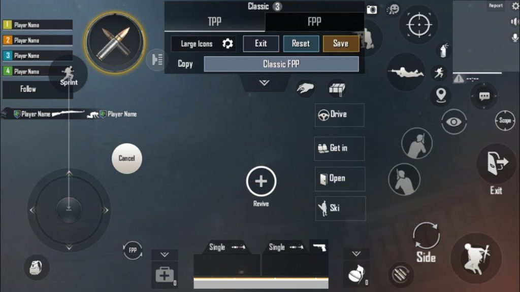 pubg mobile control codes for tdm PUBG Mobile TDM 4-finger claw layout screenshot