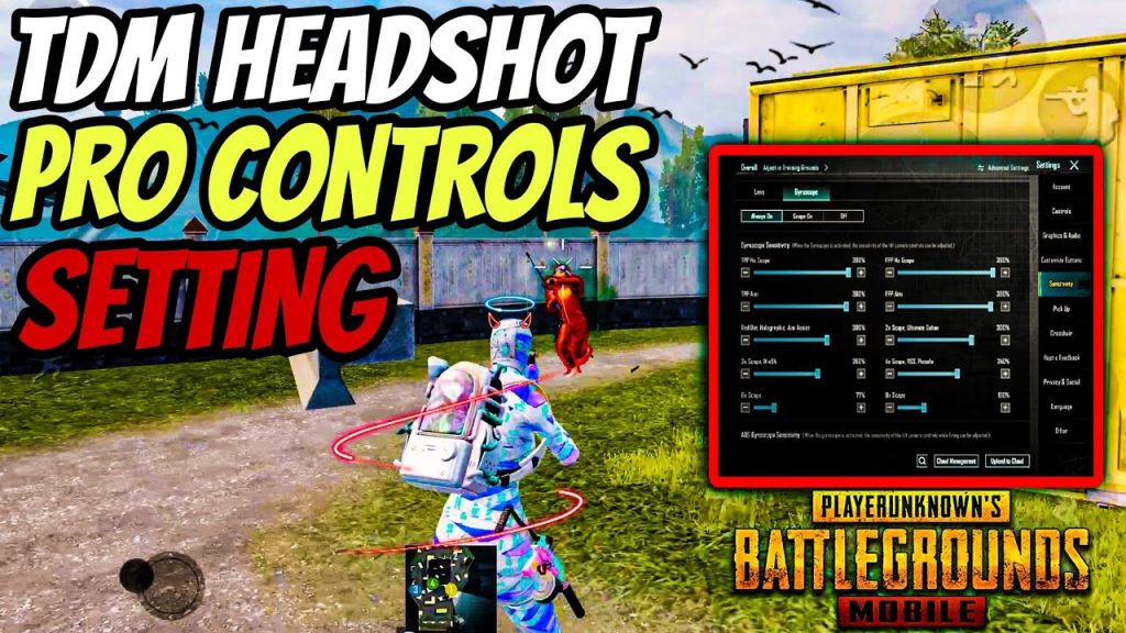 pubg mobile control codes for tdm PUBG Mobile TDM gyroscope hip-fire layout screenshot