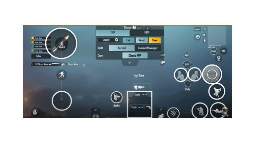 pubg mobile control codes list PUBG Mobile 6-finger claw control layout screenshot