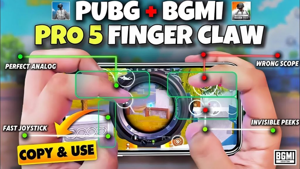 pubg mobile control codes new season PUBG Mobile 6 finger claw layout advanced control