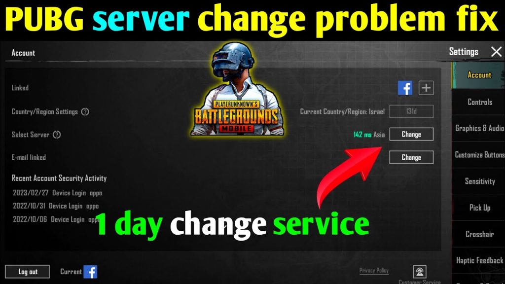 pubg mobile control codes settings not saving PUBG Mobile server status error screen