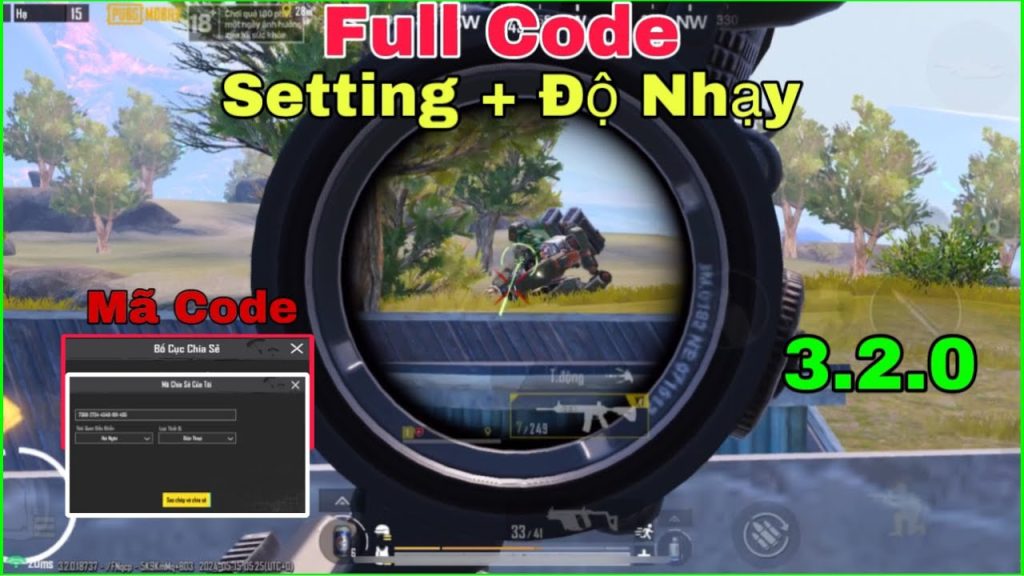 pubg mobile control codes thailand PUBG Mobile low end device control code screen layout screenshot