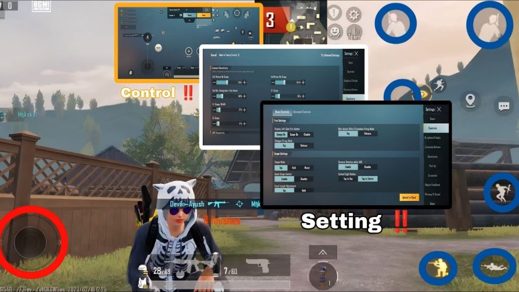 pubg mobile control codes updated PUBG Mobile 4-finger claw layout screenshot on phone