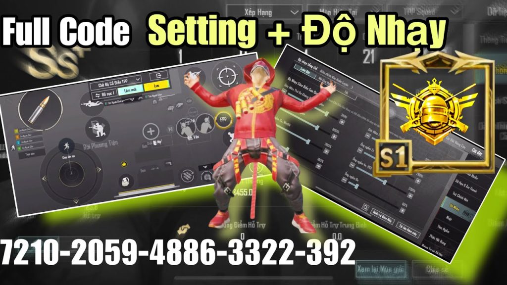 pubg mobile control codes vietnam PUBG Mobile crouch spray control code Vietnam layout
