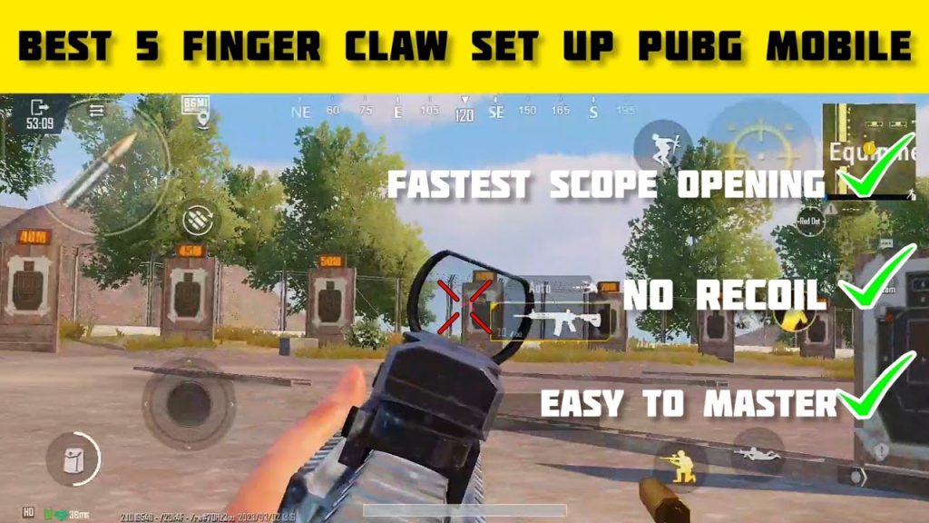 pubg mobile control codes with 5 finger claw PUBG Mobile 5 finger claw sniper quick scope layout