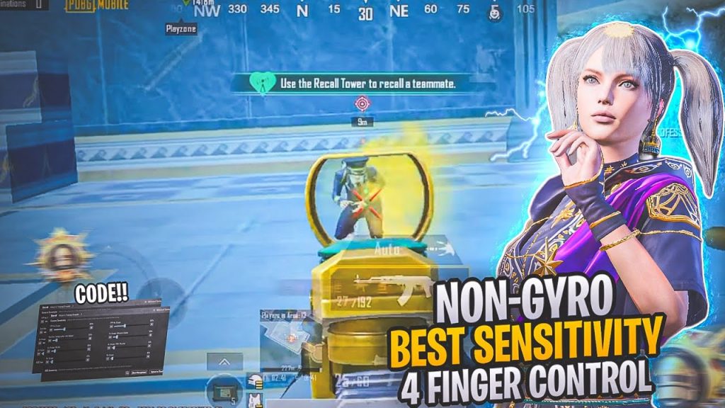 pubg mobile control codes with gyro PUBG Mobile 4 finger gyro control code screenshot