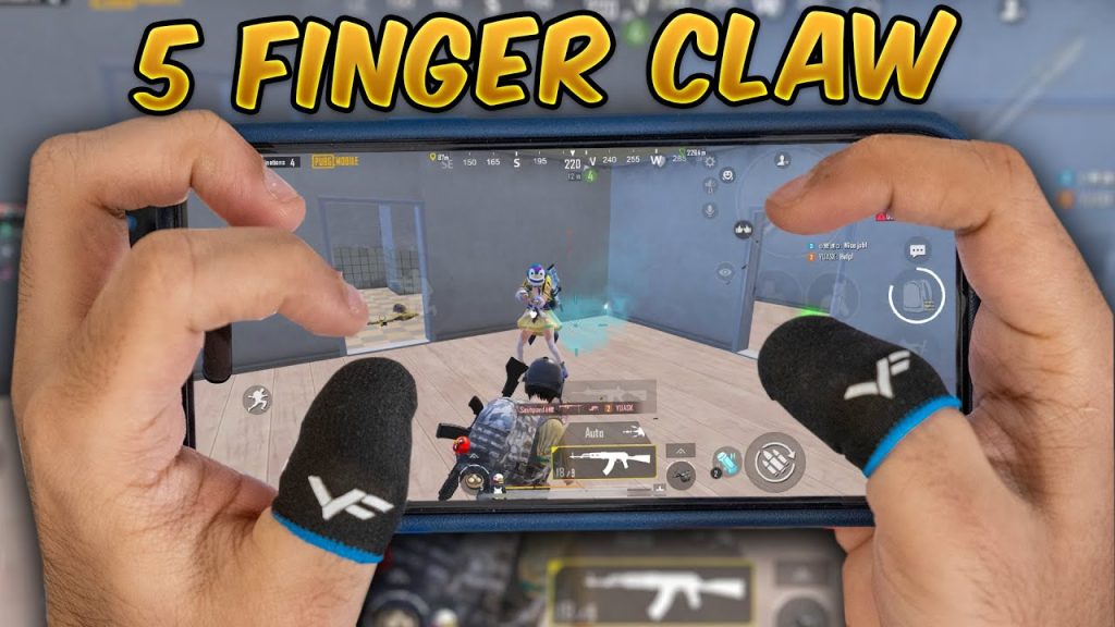 pubg mobile control codes with gyro PUBG Mobile 5 finger claw gyro control layout