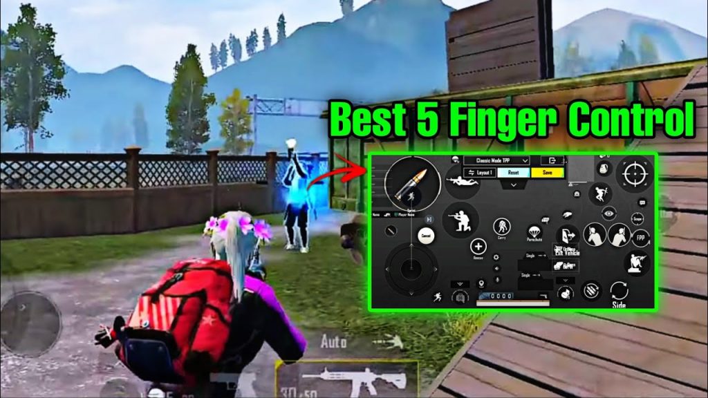 pubg mobile control codes with no gyro PUBG Mobile 5 finger claw no gyro layout screenshot