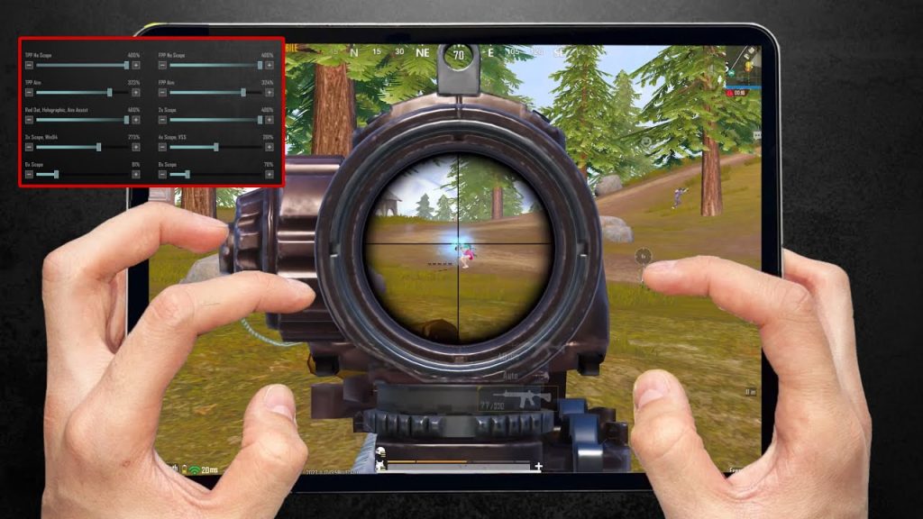 pubg mobile control codes with sensitivity PUBG Mobile iPad gameplay large screen