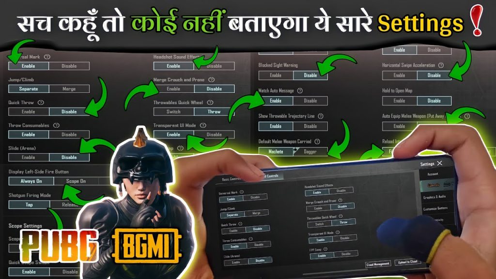 pubg mobile control codes youtube PUBG Mobile advanced control settings layout explanation YouTube