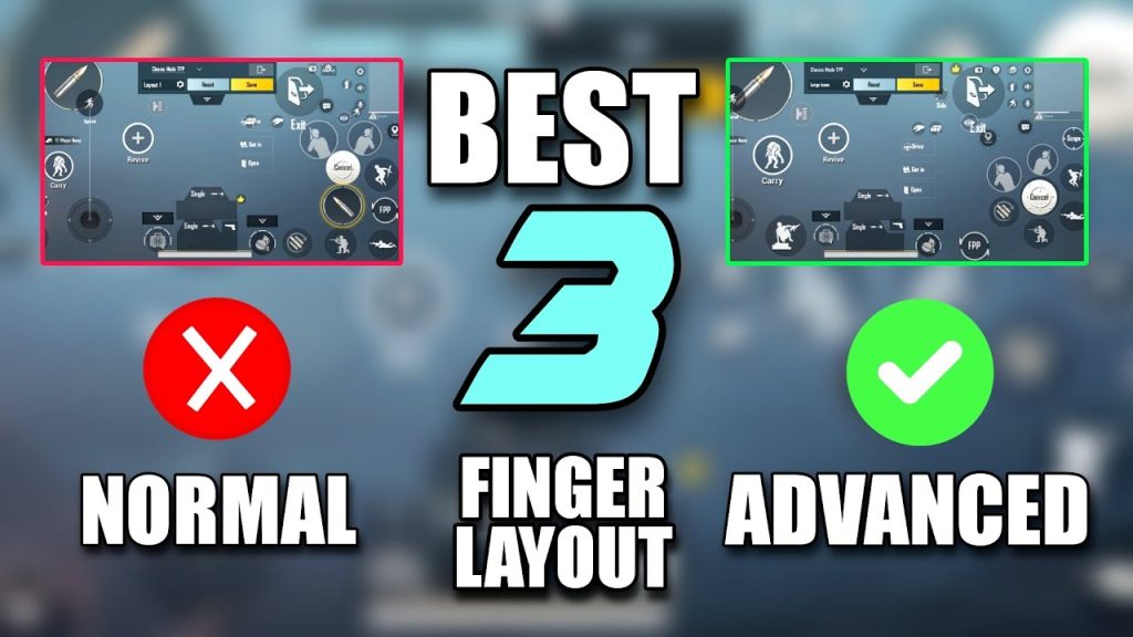pubg mobile control layout codes PUBG Mobile minimalist 3 finger layout screenshot