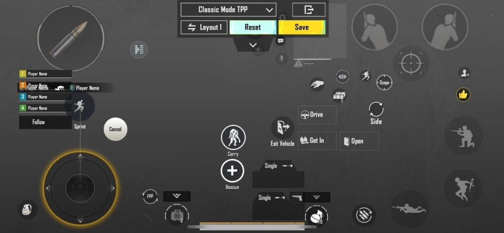 pubg mobile custom layout codes PUBG Mobile 3 finger claw layout controls screenshot