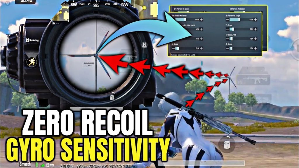 pubg mobile gyro control code PUBG Mobile 6x scope sniper gyro low sensitivity
