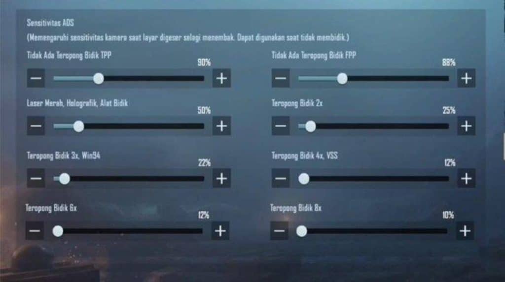 pubg non gyro control codes PUBG Mobile sensitivity settings non-gyro screenshot