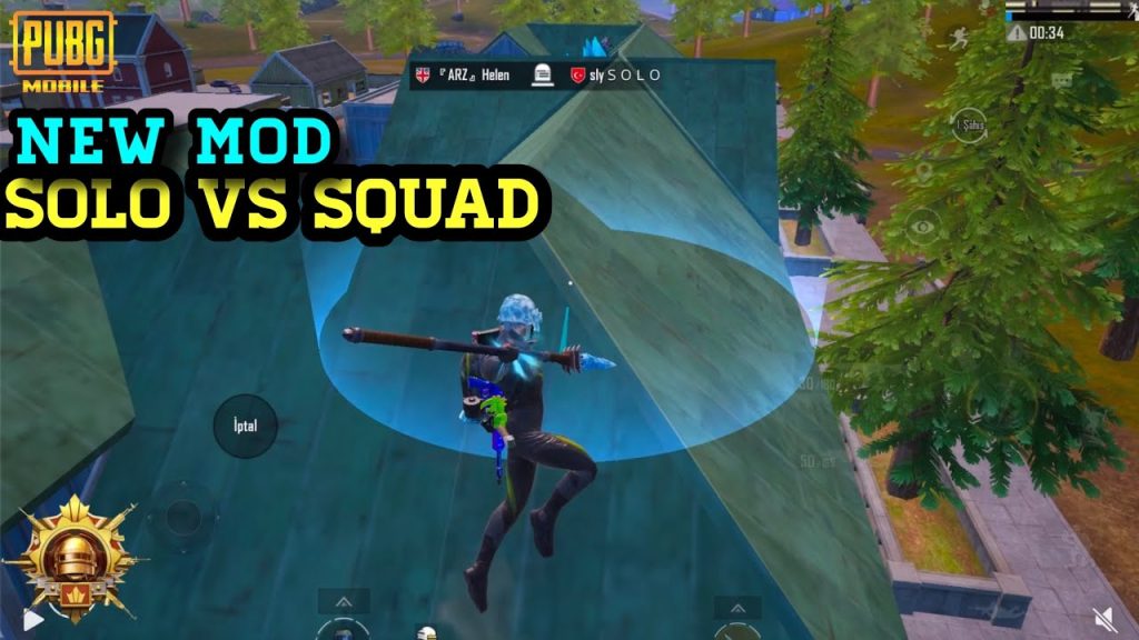 solo vs squad pubg control codes PUBG Mobile solo vs squad HUD layout comparison screenshot