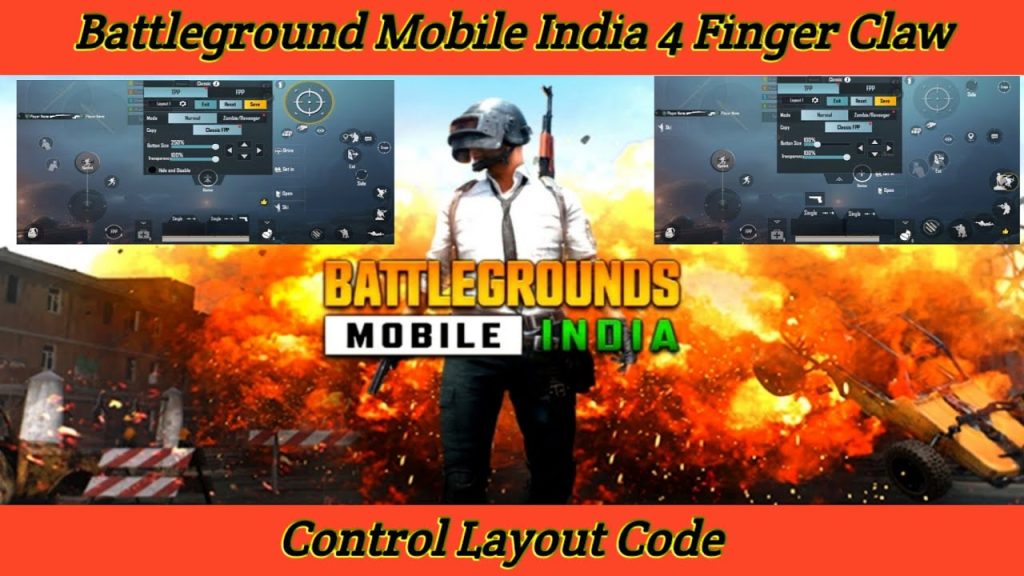 tested pubg control codes Battlegrounds Mobile India control code layout 4 finger claw