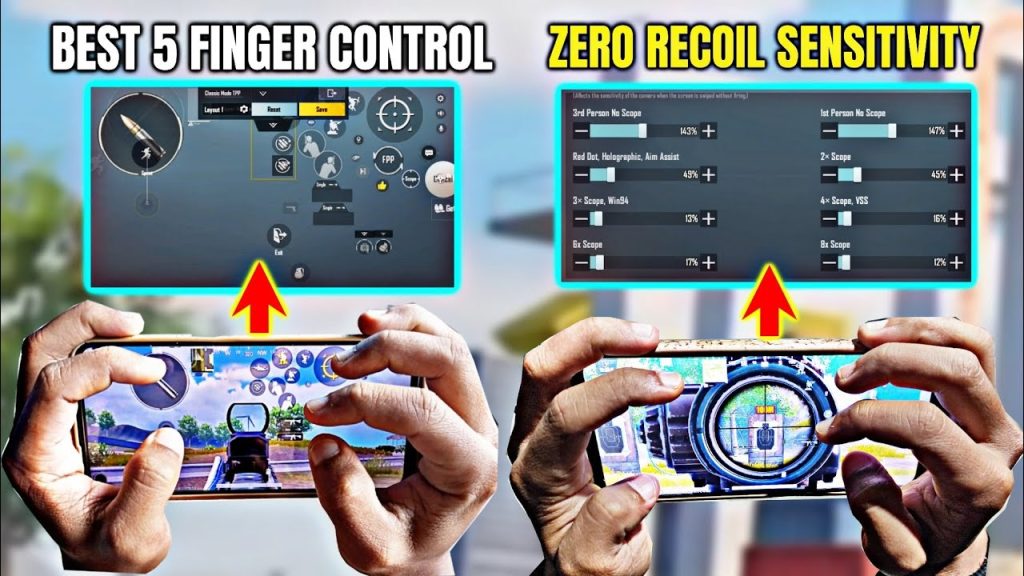 tested pubg control codes PUBG Mobile gyroscope control code screenshot 4 finger
