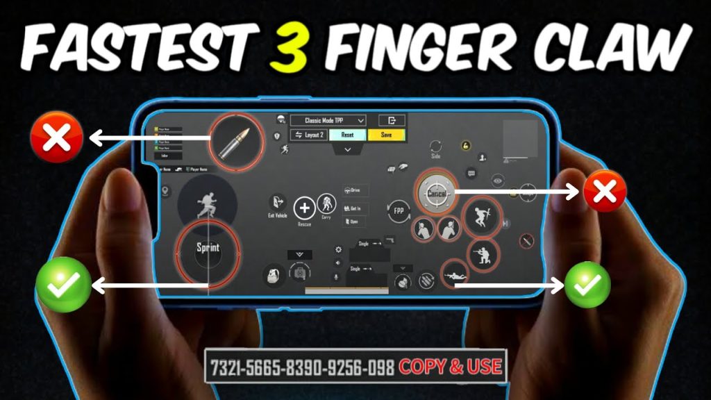 tested pubg control codes PUBG Mobile hip fire control code overlay 3 finger