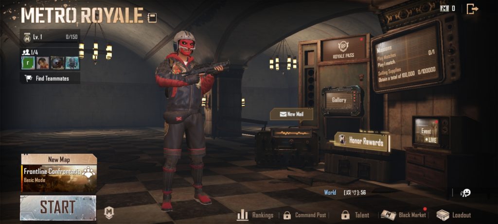 top pubg control codes PUBG Metro Royale control code custom layout screenshot