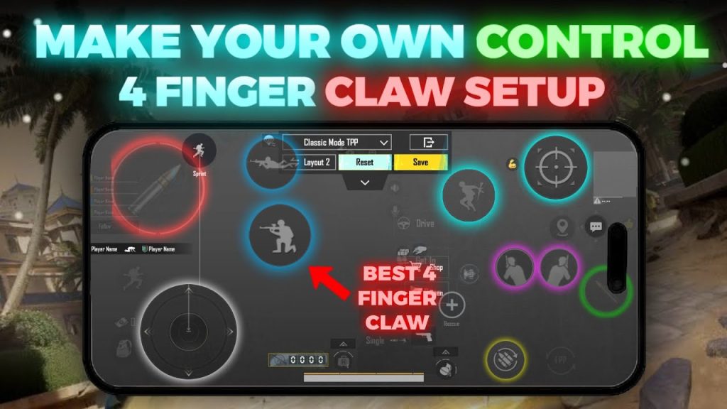 updated pubg control codes list PUBG Mobile 4-finger claw control layout screenshot