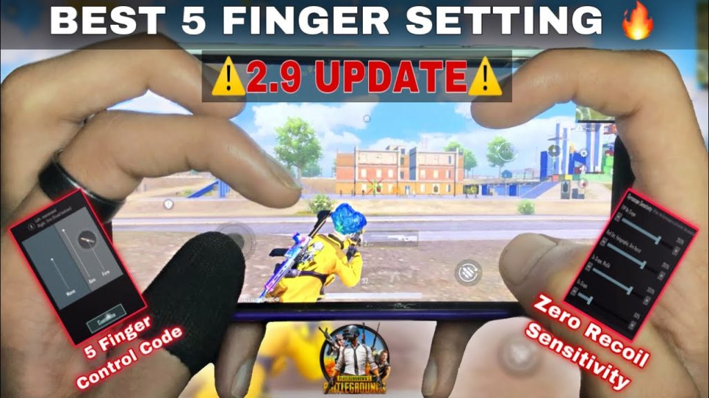 updated pubg control codes list PUBG Mobile 5-finger hybrid control layout screenshot